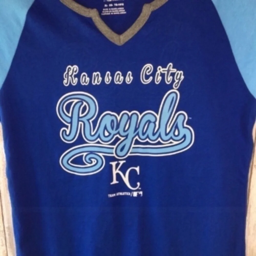 MLB Kids Kansas City Royals Two Tone Tee - Picture 2 of 4